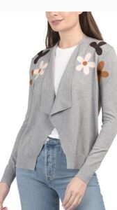 AAEDA Chrome Flower Cascade Cardigan Size Large